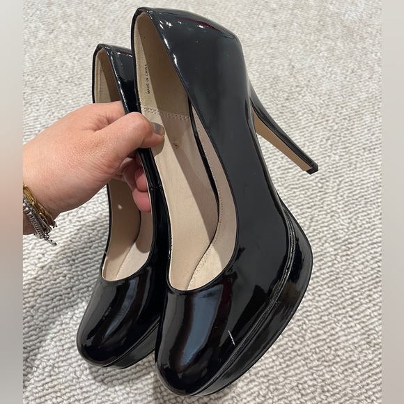 Le Chateau Patent Leather Heel Pump Platform Shoe Stiletto Blade Lolita 6 6.5 36 - Picture 3 of 12